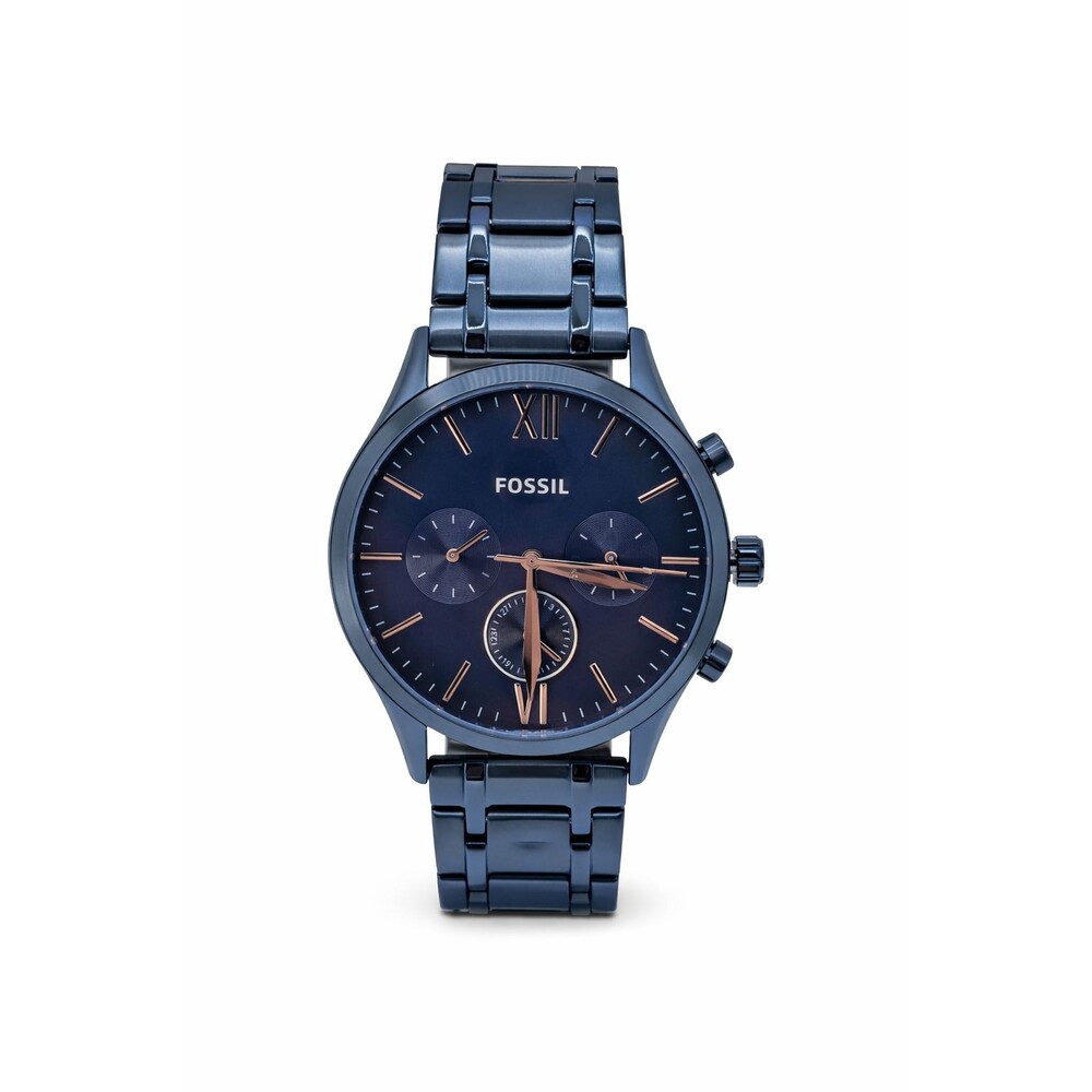 Fossil Fenmore BQ2403 Men's Blue Dial Chronograph Watch